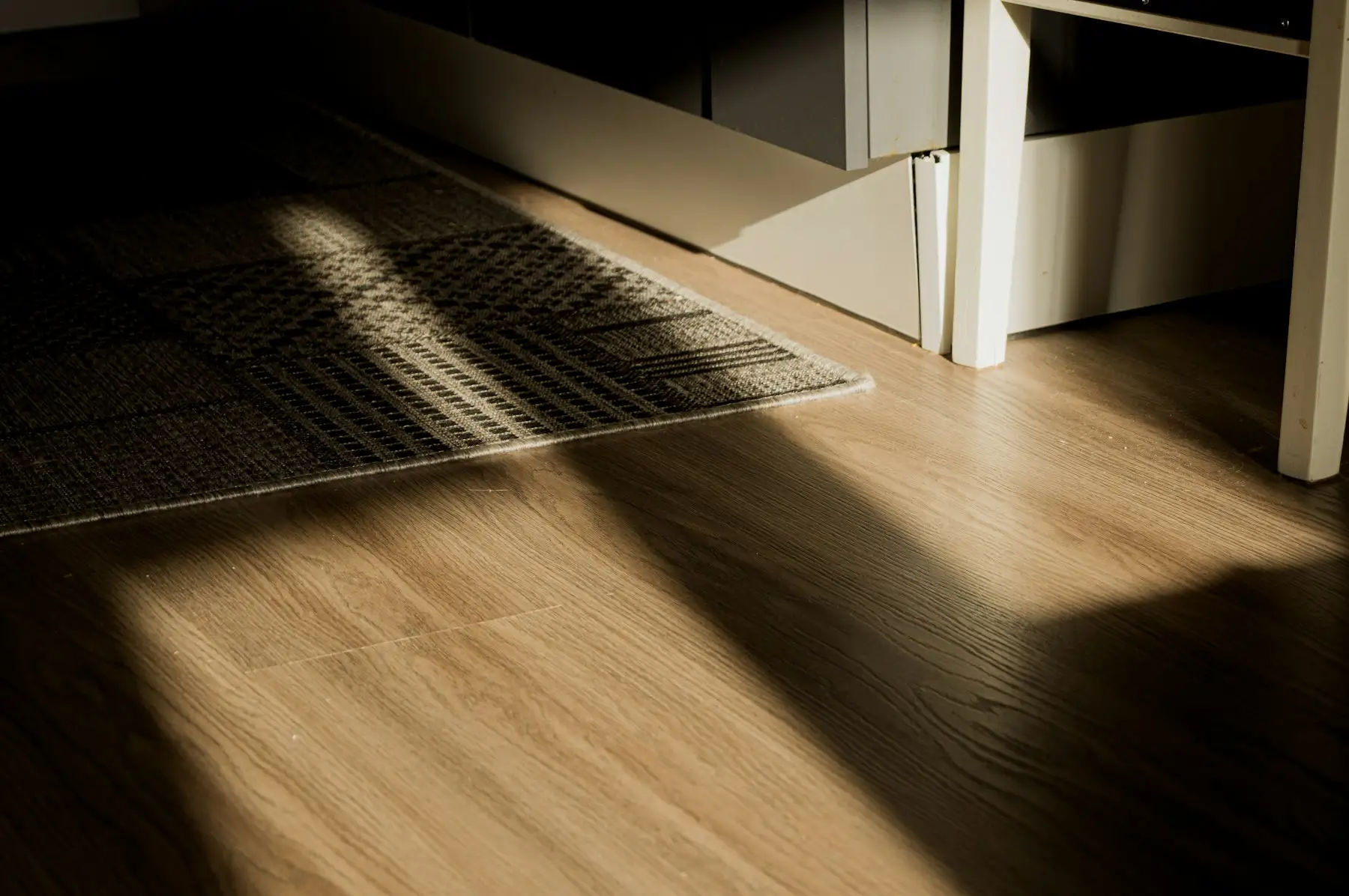 Wood-look plank floor in an interior